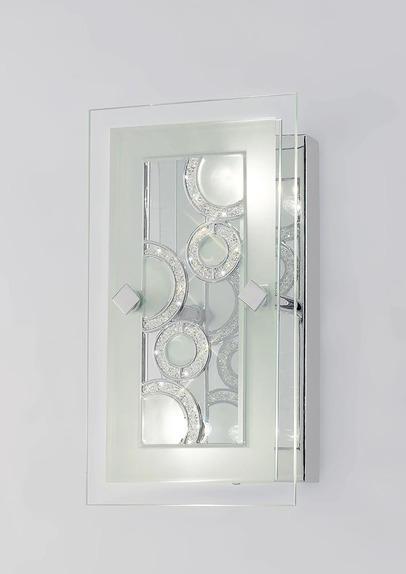 Destello Crystal Wall Lights Diyas Flush Crystal Wall Lights